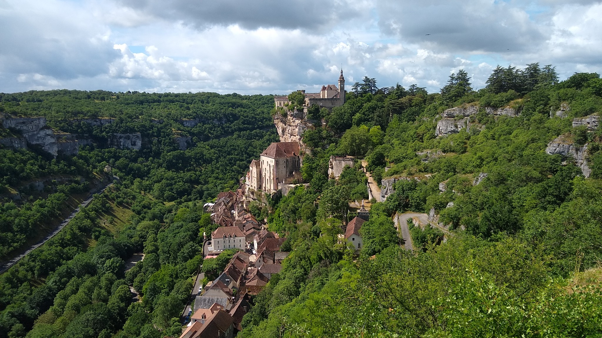 Pilgrims, butterflies and foiegras at Rocamadour.