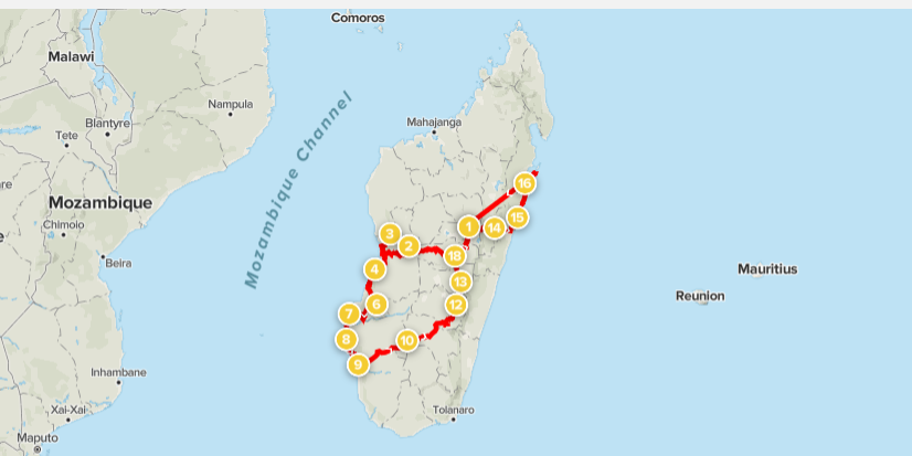 Madagascar – Our proposed itinerary in detail
